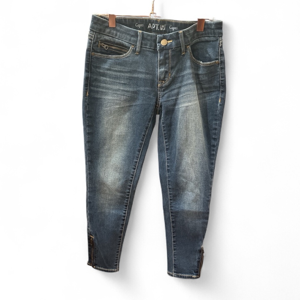 Apt. 9 Blue Capri Skinny Jeans‎ 2P